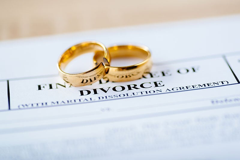 Consulta legal sobre divorcio militar